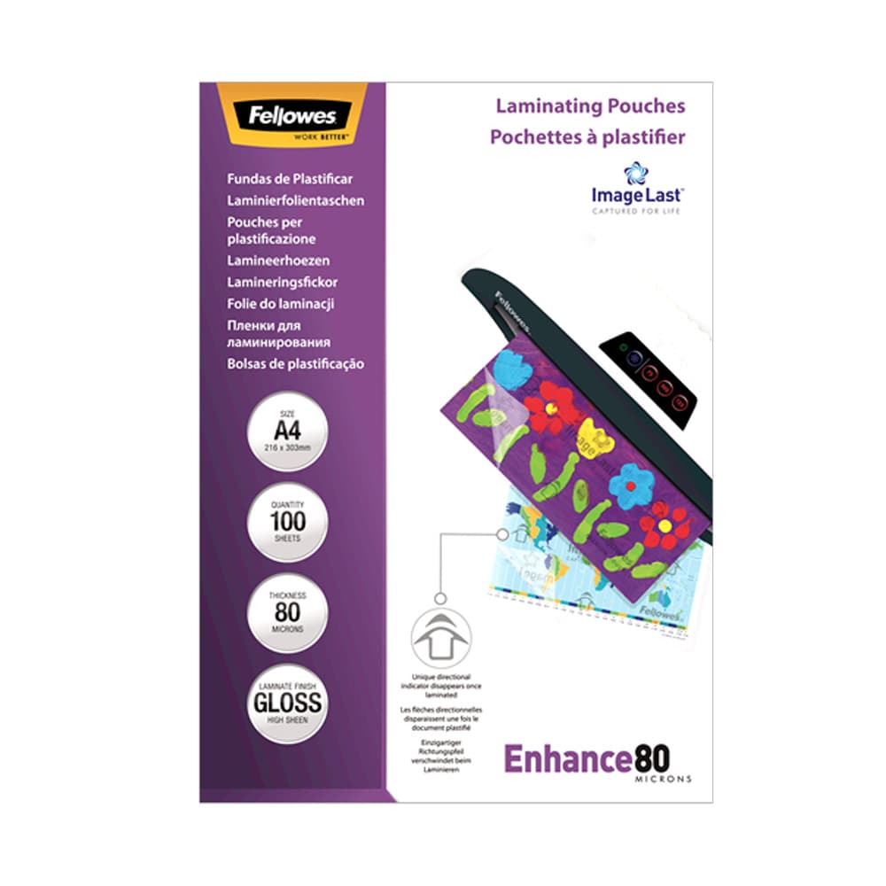 Bolsas de Plastificar A4 216x303mm 80mic 100un