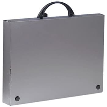 Pasta Porta Desenhos PVC A4 c/Pega Cinzento