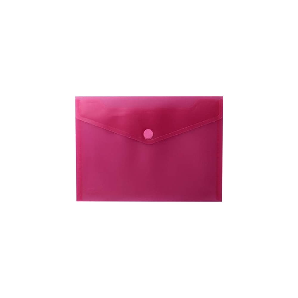Bolsa Envelope A5 Fecho Velcro Plástico Vermelho Mate