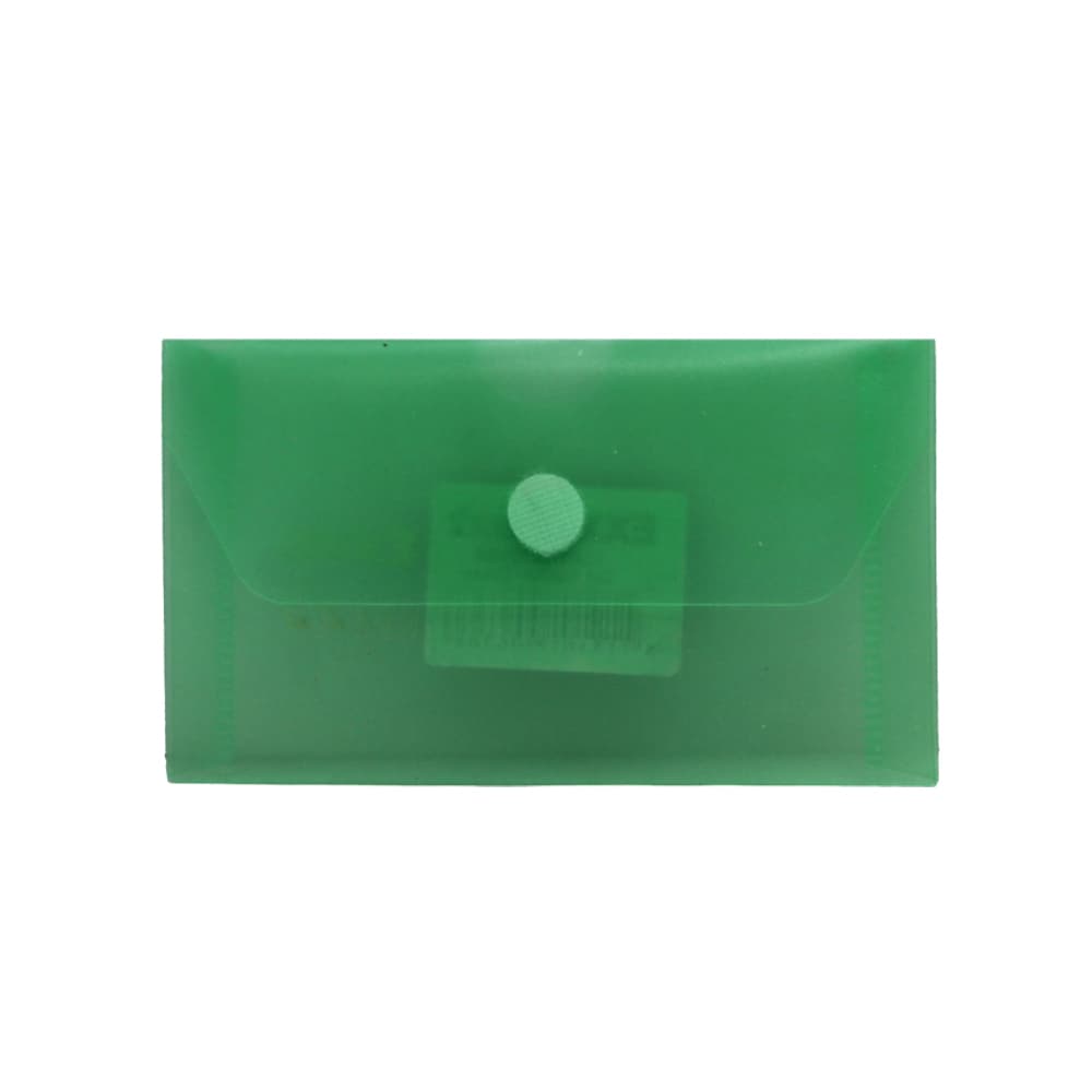Bolsa Envelope 105x65mm Fecho Velcro Plástico Verde