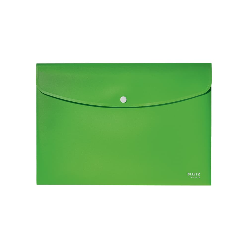 Bolsa Envelope A4 Fecho Botão Recycle Verde