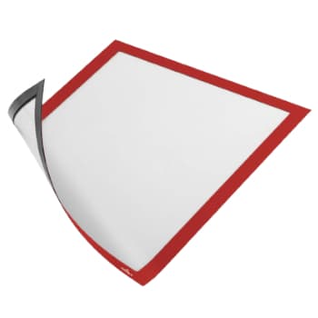 Moldura Magnética A4 Duraframe 4869-03 Vermelho 5un
