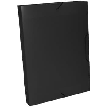 Pasta Plástico c/Elásticos A3 3 Abas L30 Preto
