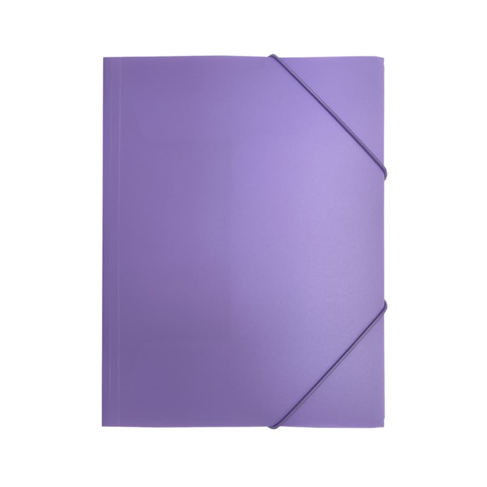 Pasta Plástico c/Elásticos A4 Violeta Pastel
