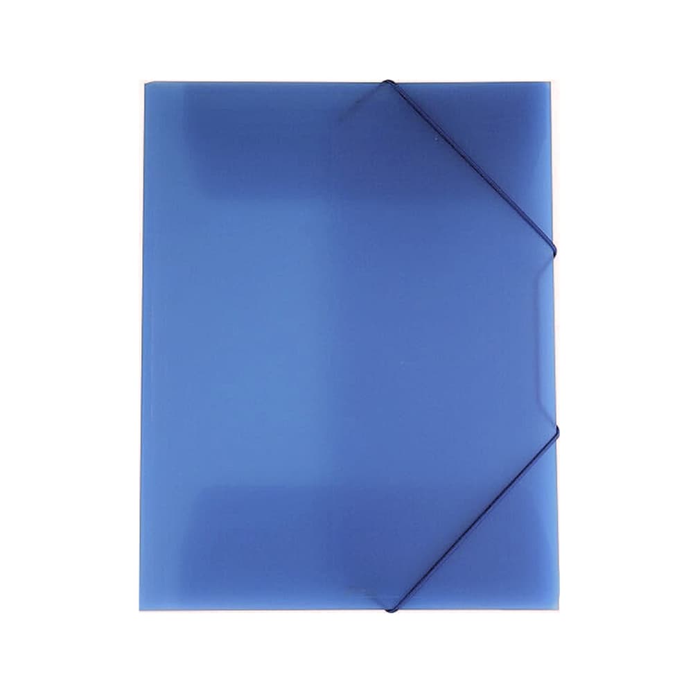 Pasta Plástico c/Elásticos A3 3 Abas Azul
