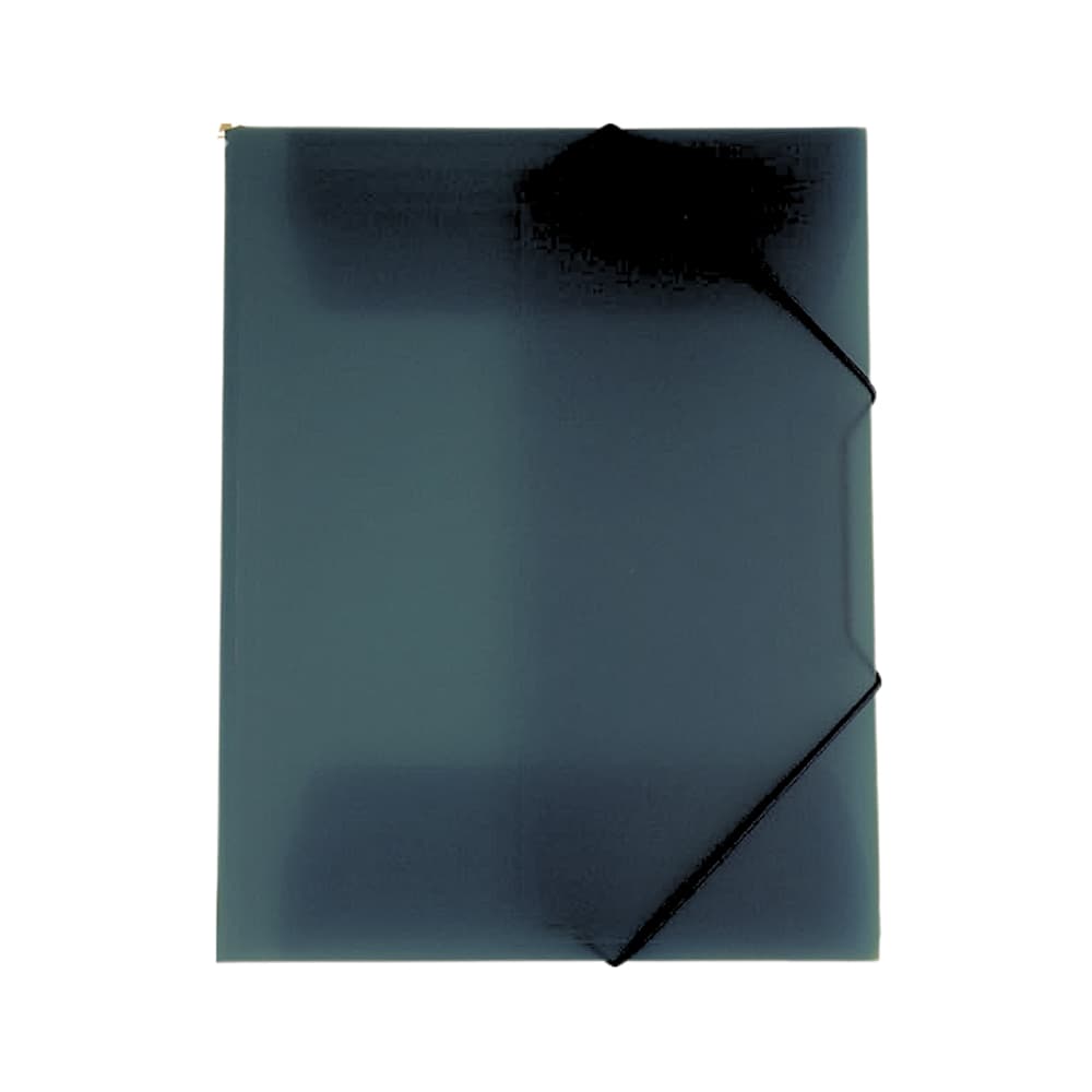 Pasta Plástico c/Elásticos A3 3 Abas Preto