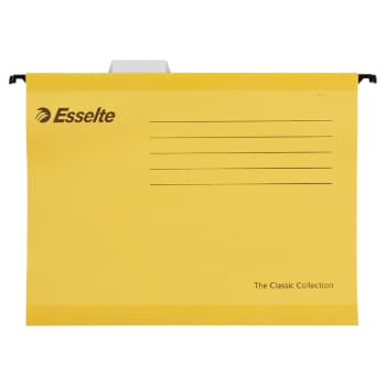 Capa Suspender 345x240mm Din A4  Amarelo 25un