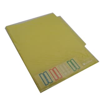 Dossier Plástico 4 Separadores Amarelo 1un