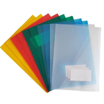 Classificador Plastico c/Bolsa int,Visor,Etiq Sortido-10un