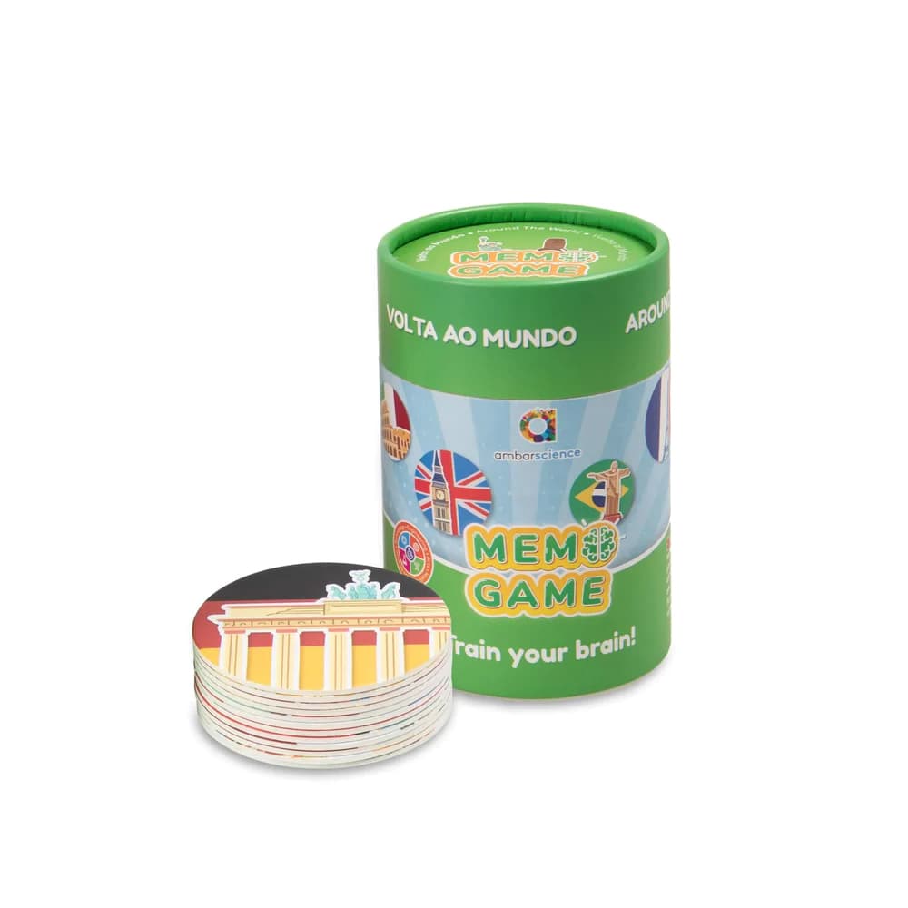 Jogo de Memória Volta ao Mundo Ambarscience 40 Peças