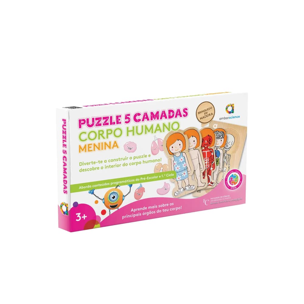 Puzzle Corpo Humano Menina Ambarscience Madeira