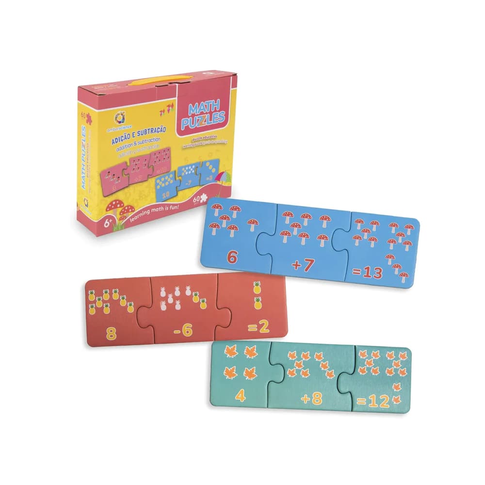 Puzzle Match it! Adição- Subtração Ambarscience