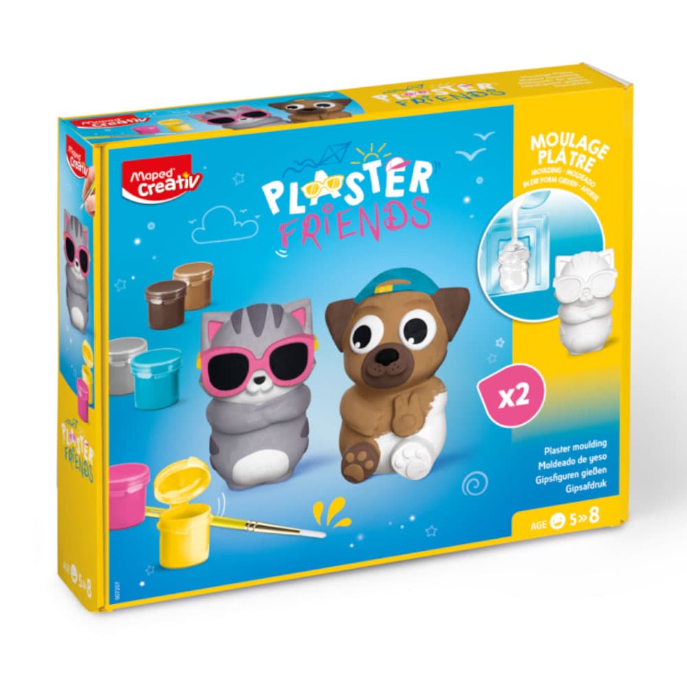 Kit Gesso Friends Cão e Gato