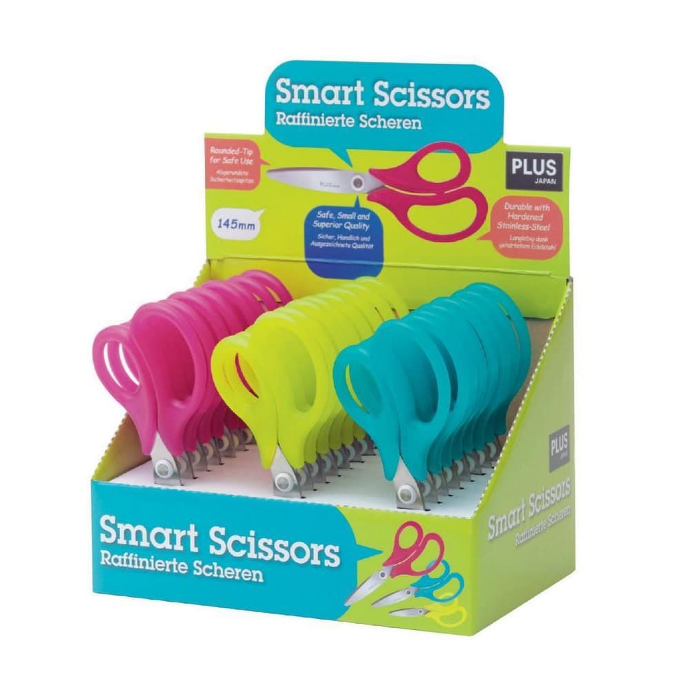 Tesoura 14,5cm Plus Cores Sortidas Expositor 24un