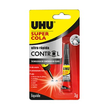 Cola Ultra Rápida 3g Control UHU Super Cola  Blister 1un
