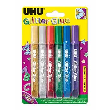 Cola Glitter Young Creativ Cores Escuras 6x10ml