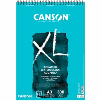 Bloco Espiralado Canson XL Aquarelle A3 300g 30Fls