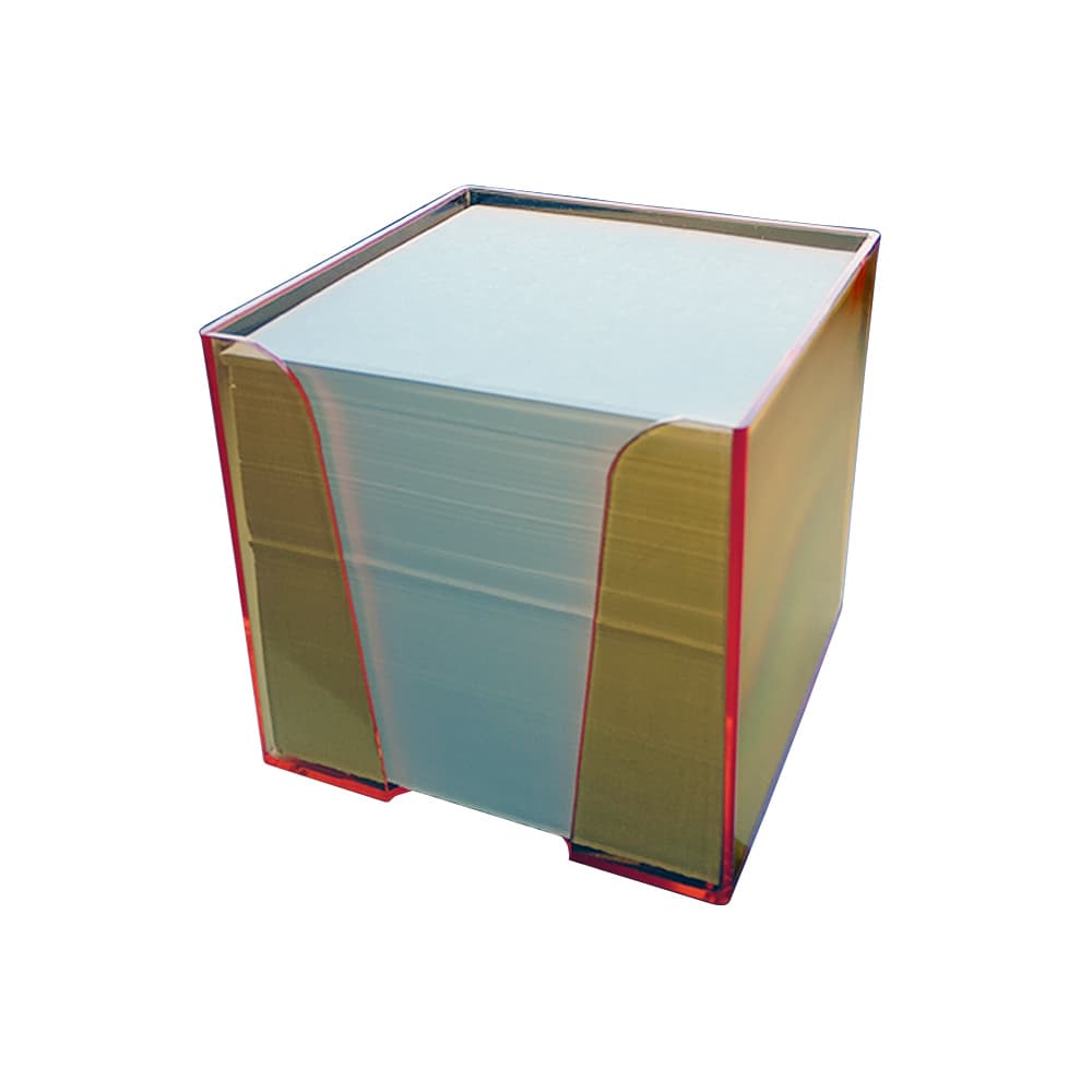 Base Suporte + Bloco Cubo 840Fls Papel Banco 90x90x90mm Sort