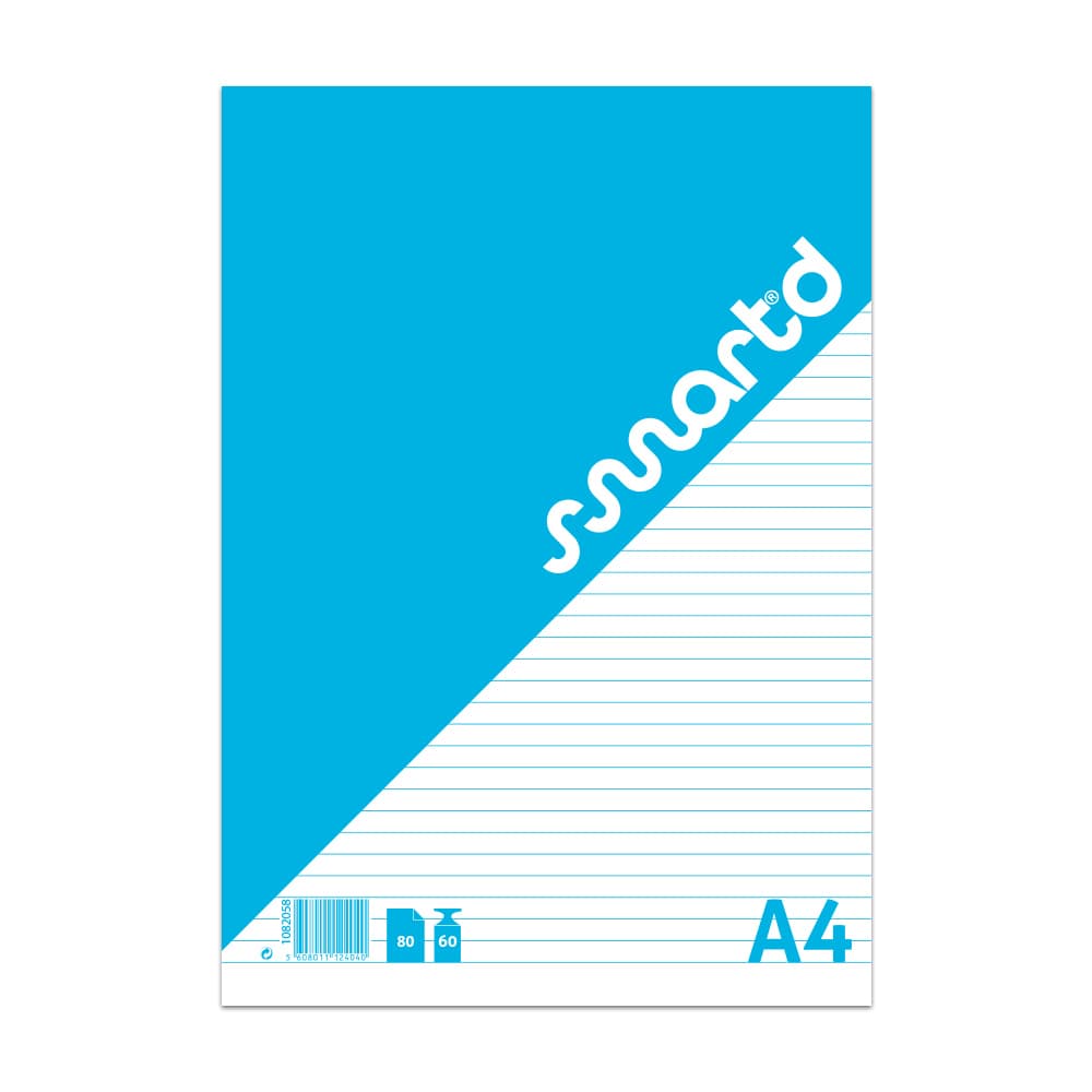 Bloco Notas A4 Pautado SmartD 80Fls