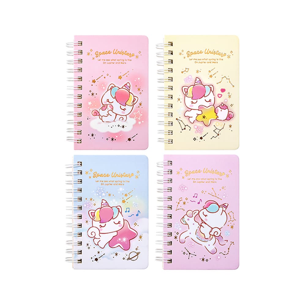 Bloco Espiral 70x110mm Sweet Unicorn Sortido 1un