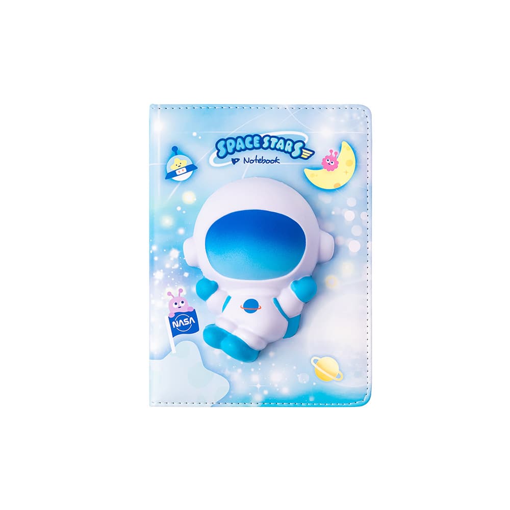 Bloco Notas 193x165mm Squishy Space Stars 128Fls