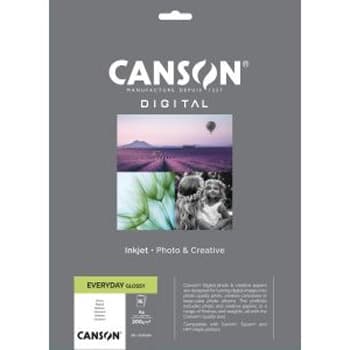 Papel A4 200g Foto Canson Everyday Glossy 15 Folhas