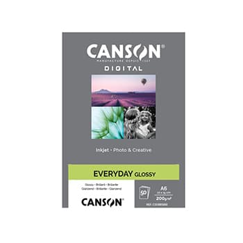 Papel 10,2x12,5cm 200g Foto Canson Everyday Glossy 50 Folhas