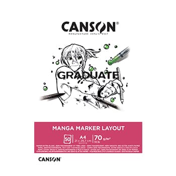 Bloco Canson Graduate Manga Marker Layout A4 70g 50Fls