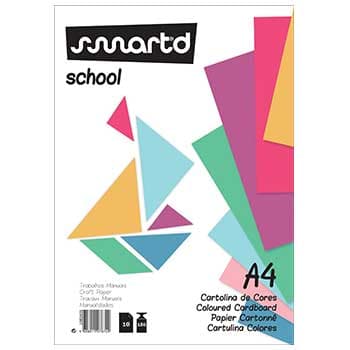 Bloco Cartolina A4 Cores Sortidas 180g 10 Folhas