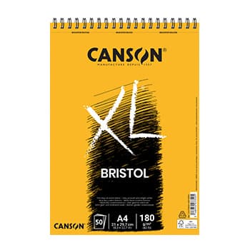 Bloco Espiralado Canson XL Bristol A4 180g 50Fls