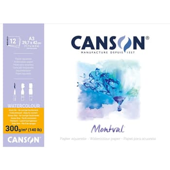 Bloco Colado Canson Montval A3 300g 12Fls