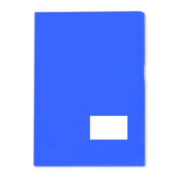 Classificador Plastico c/Bolsa int,Visor,Etiq Azul-1un
