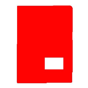 Classificador Plastico c/Bolsa int,Visor,Etiq Vermelho 1un