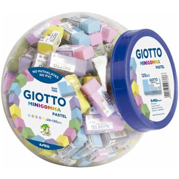 Borracha Happy Gomma Giotto Cores Pastel Bomboneira 120un