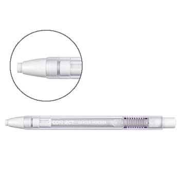 Borracha Tipo Caneta c/Suporte e Clip Connect Branco-1un