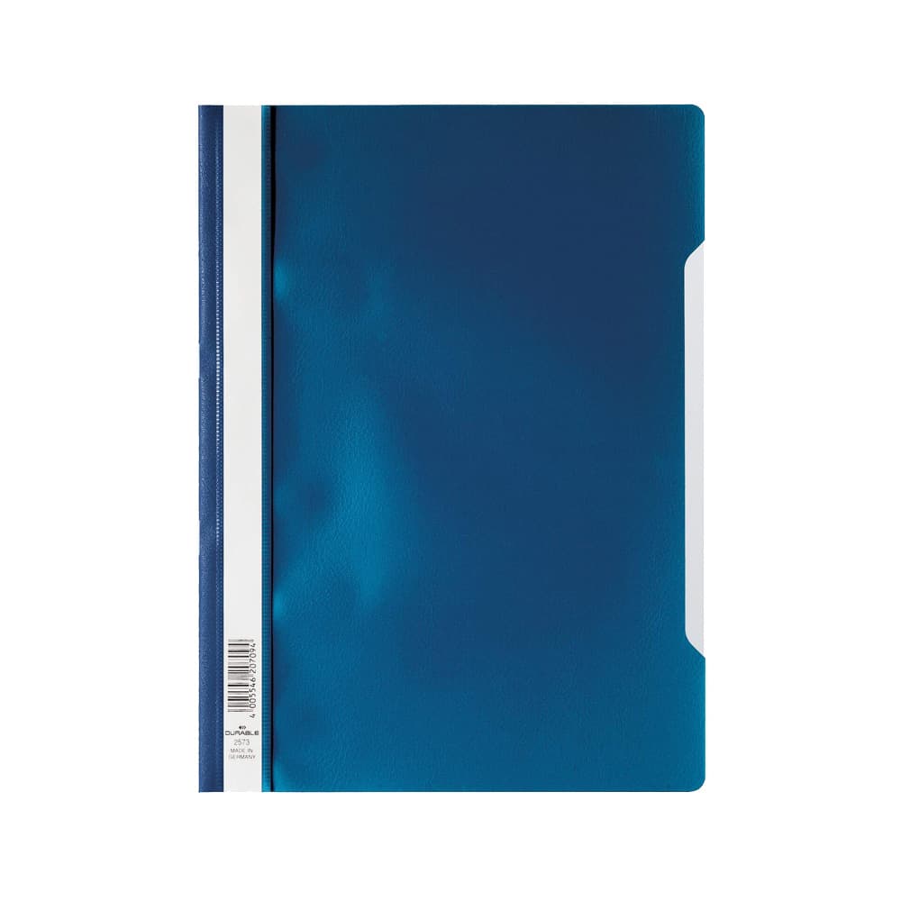 Classificador Capa Transparente Azul Escuro Durable 257307