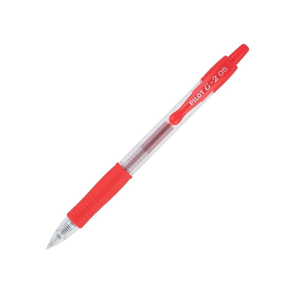 Esferográfica Gel Pilot G-2 Retrátil Vermelho 0,5mm 1un
