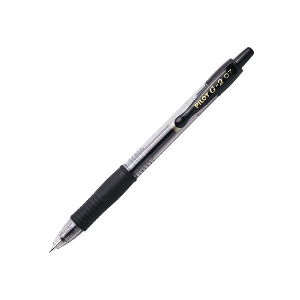 Esferográfica Gel Pilot G-2 Retrátil Preto 0,7mm 1un