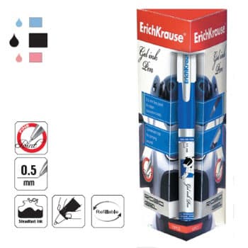 Esferográfica Gel EK Robogel Preto 0,5mm 12un