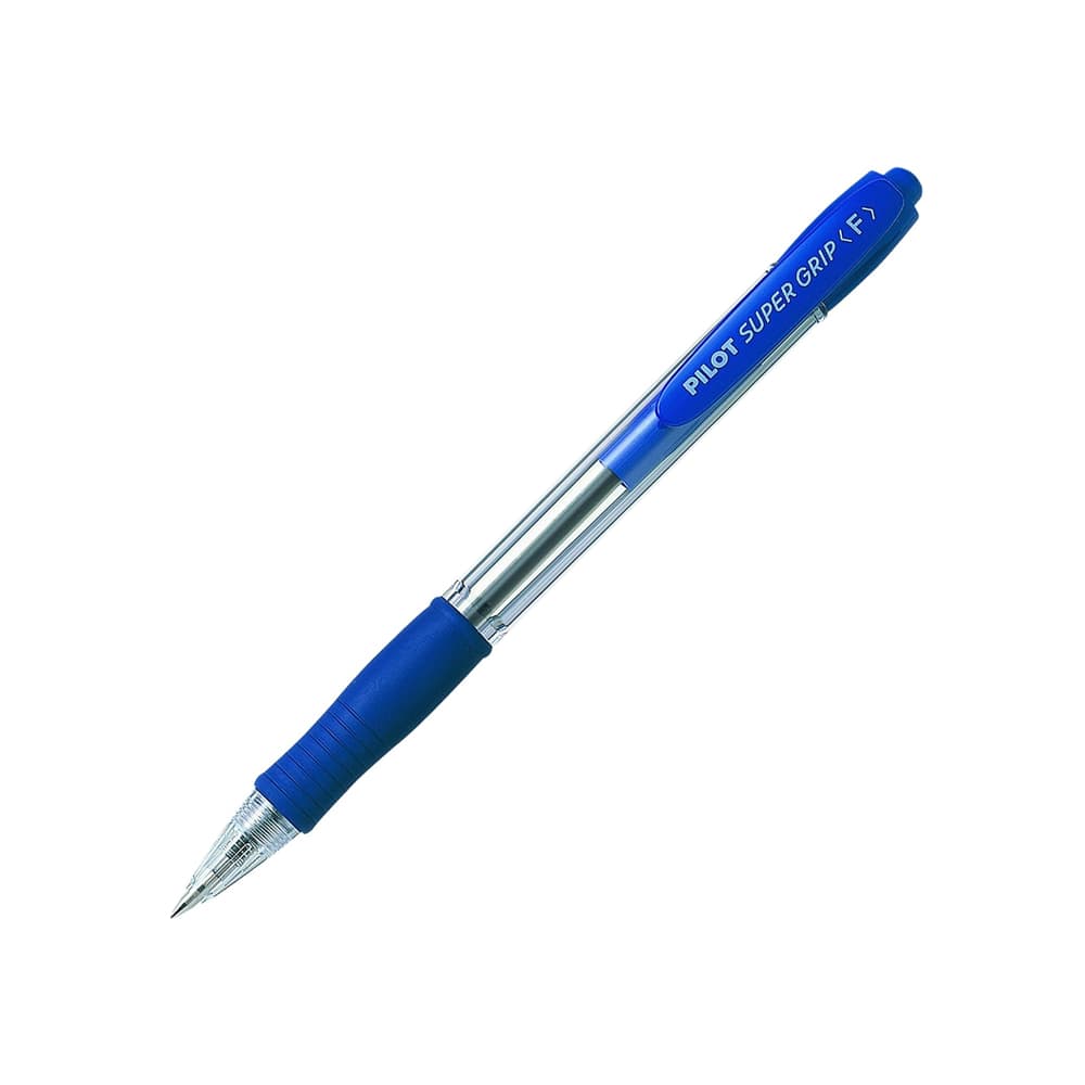 Esferográfica Pilot Super Grip F Retrátil Azul 0,7mm 1un