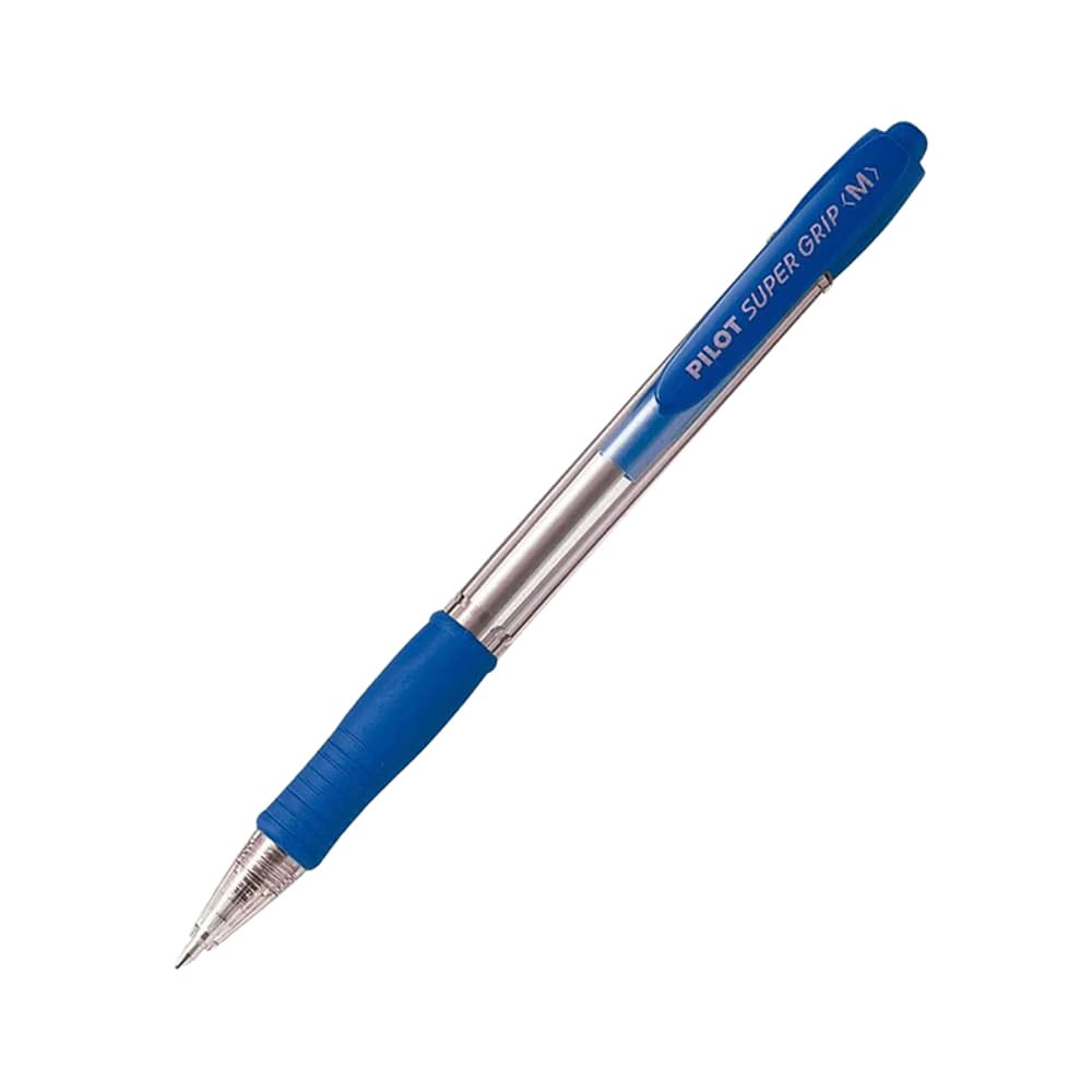 Esferográfica Pilot Super Grip M Retrátil Azul 1mm 1un