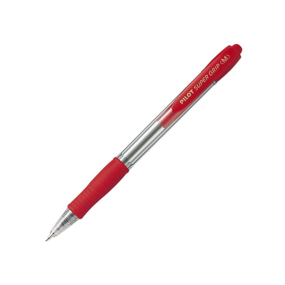 Esferográfica Pilot Super Grip M Retrátil Vermelho 1mm 1un