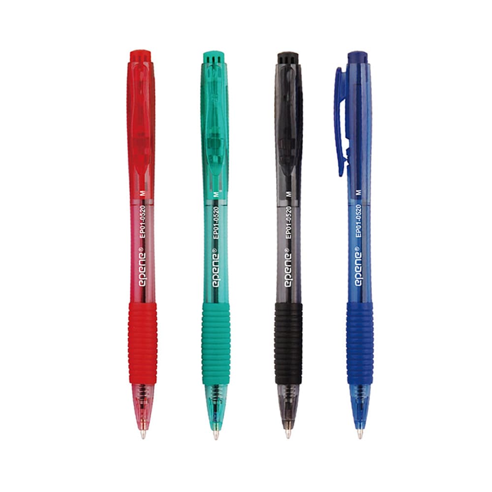 Esferográfica Epene Ball Point Retrátil 4 Cores 1mm 4un