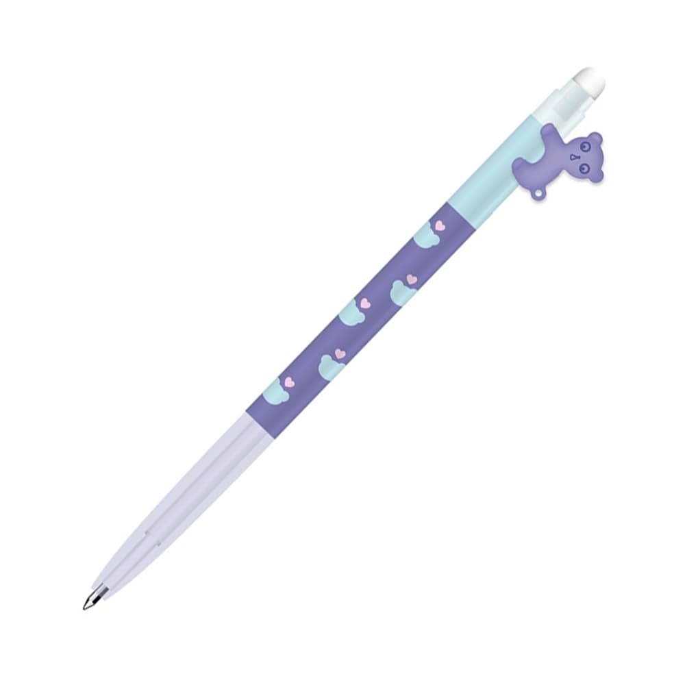 Esferográfica Gel Pet Apagável Azul 0,4mm Corpo Sortido 1un