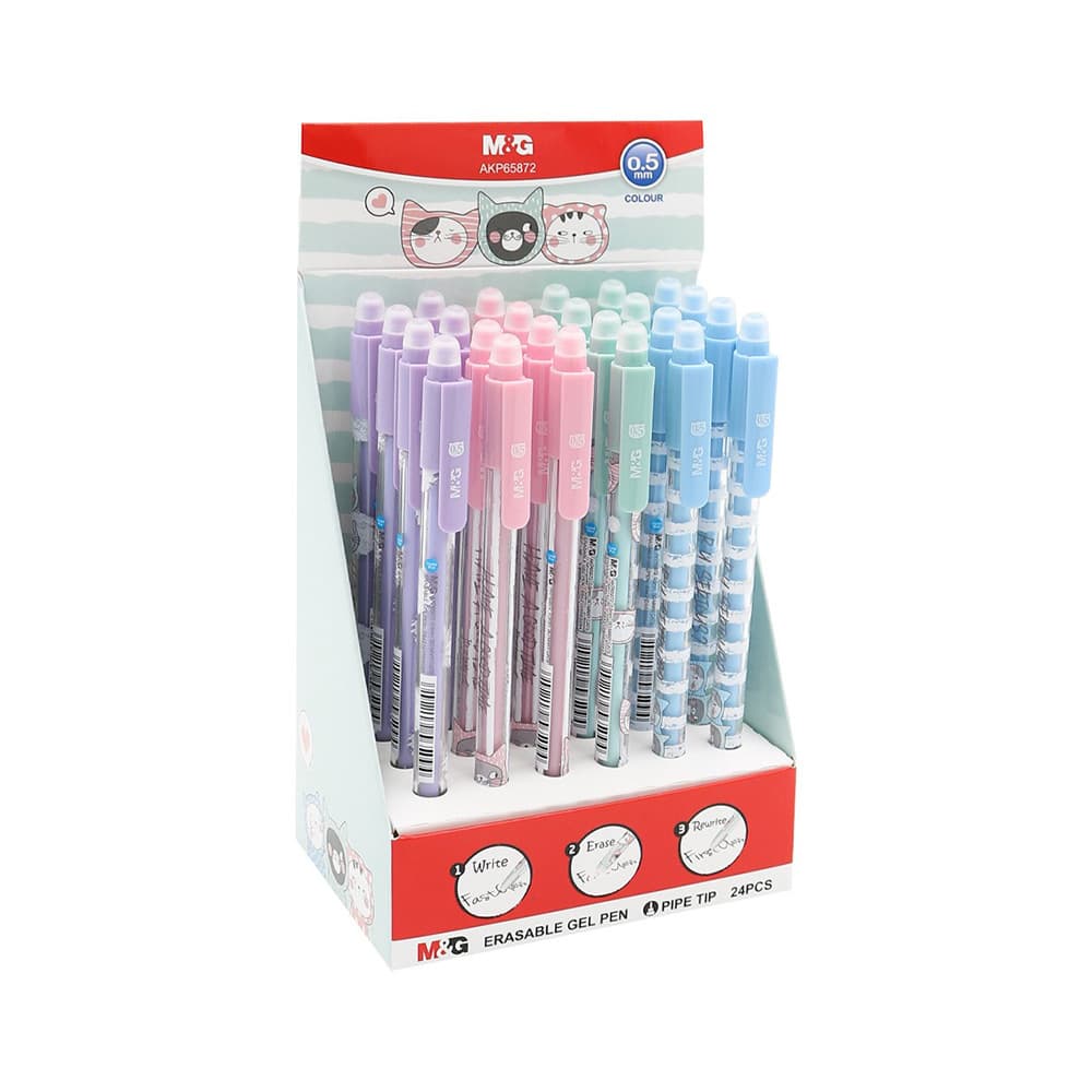 Esferográfica Gel Little Kitty Apagável Azul 0,5mm Sortido