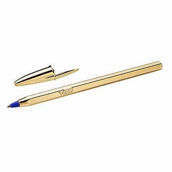 Esferográfica BIC Edição Especial Azul 1mm Dourado 20un