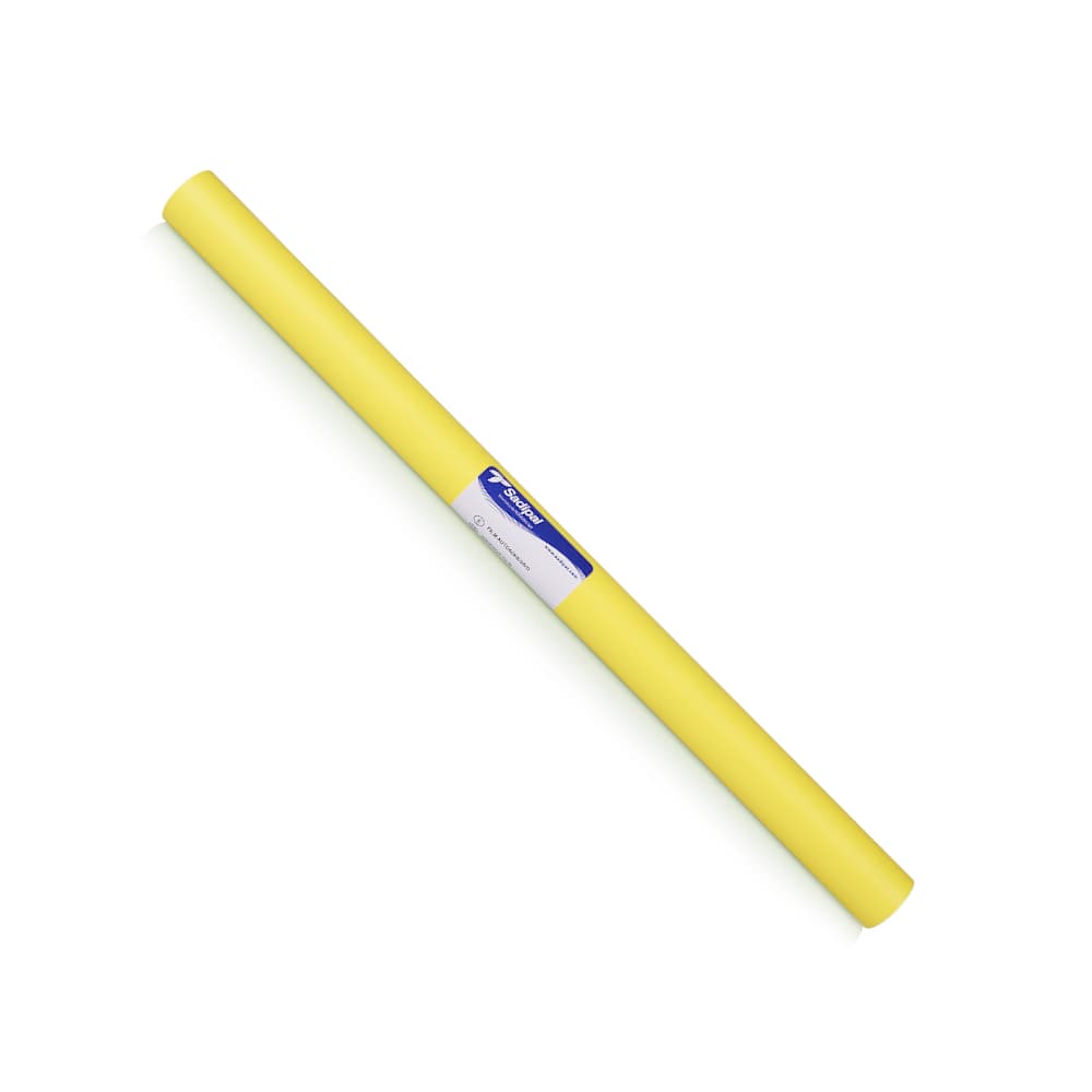 Forra Livros Autocolante 050cmx2m Amarelo Matte Rolo 1un