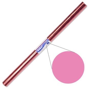 Papel Celofane Rosa 50x65cm Rolo 25Fls