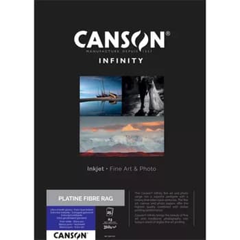 Papel A3 210g Canson Infinity Rag Photograph 100% 25Fls