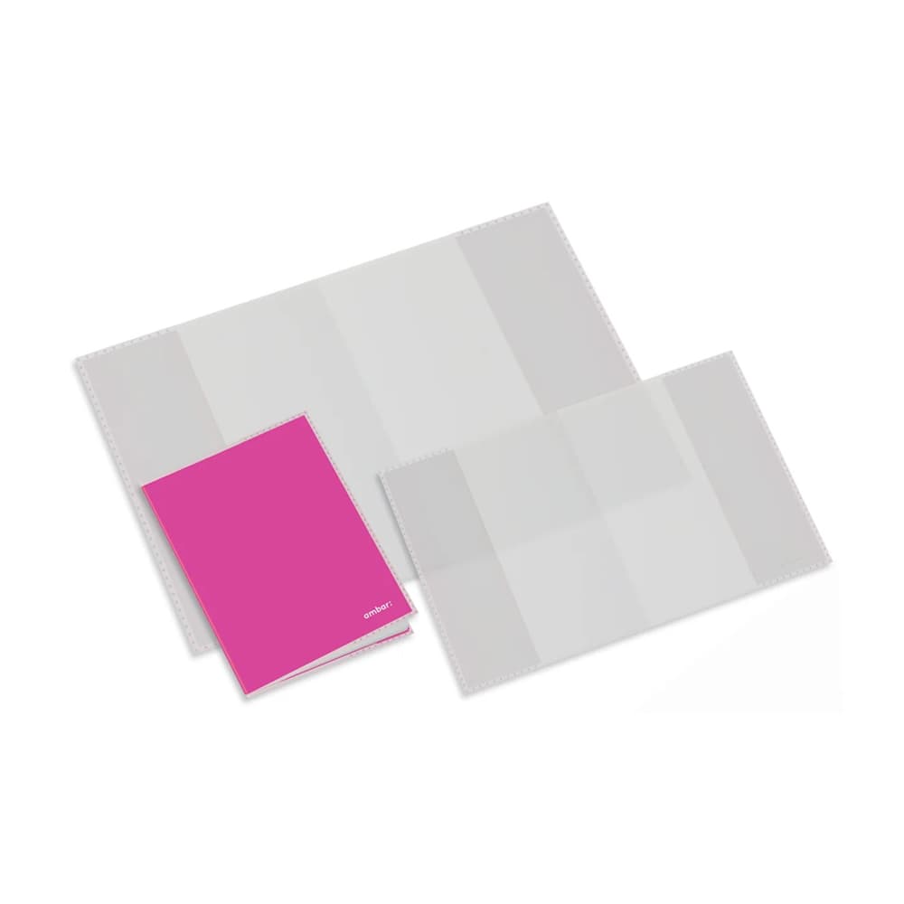 Forra Livros Capa A5 155x220x4mm 85mic Ambar 5un